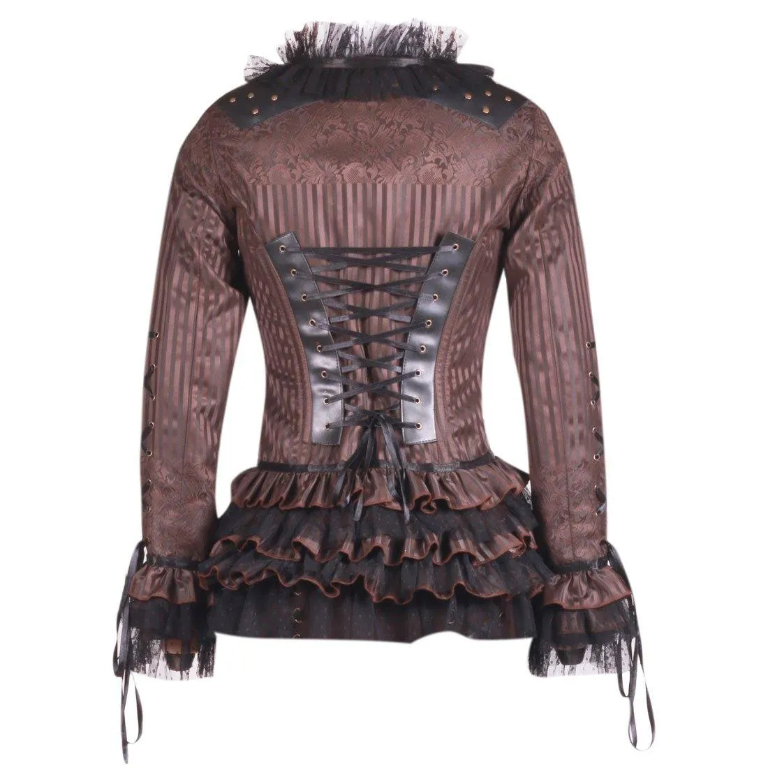 Alfreda Steampunk Stripe Jacket