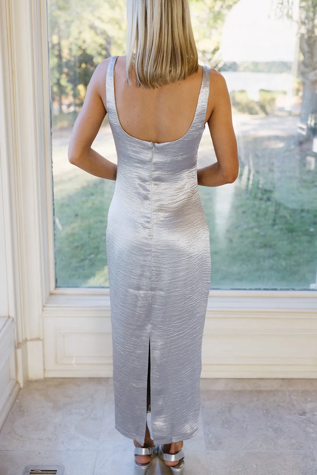 Becca Maxi Dress - Silver