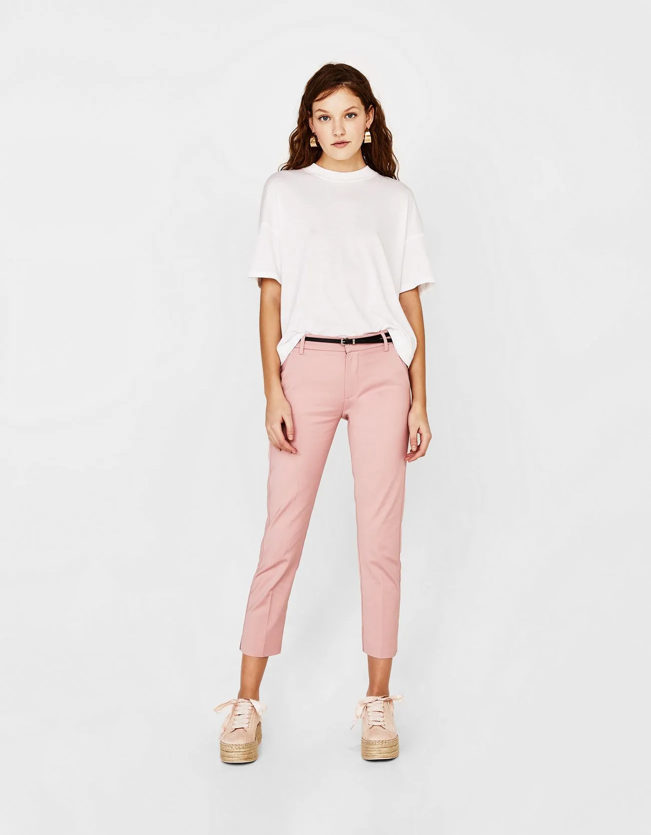 Belted trousers