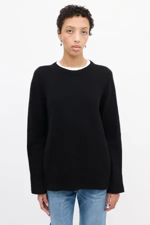 Black Wool & Cashmere Sweater