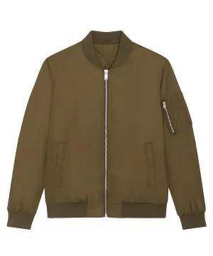 Bomber jacket with metal details (STJU844) | British Khaki