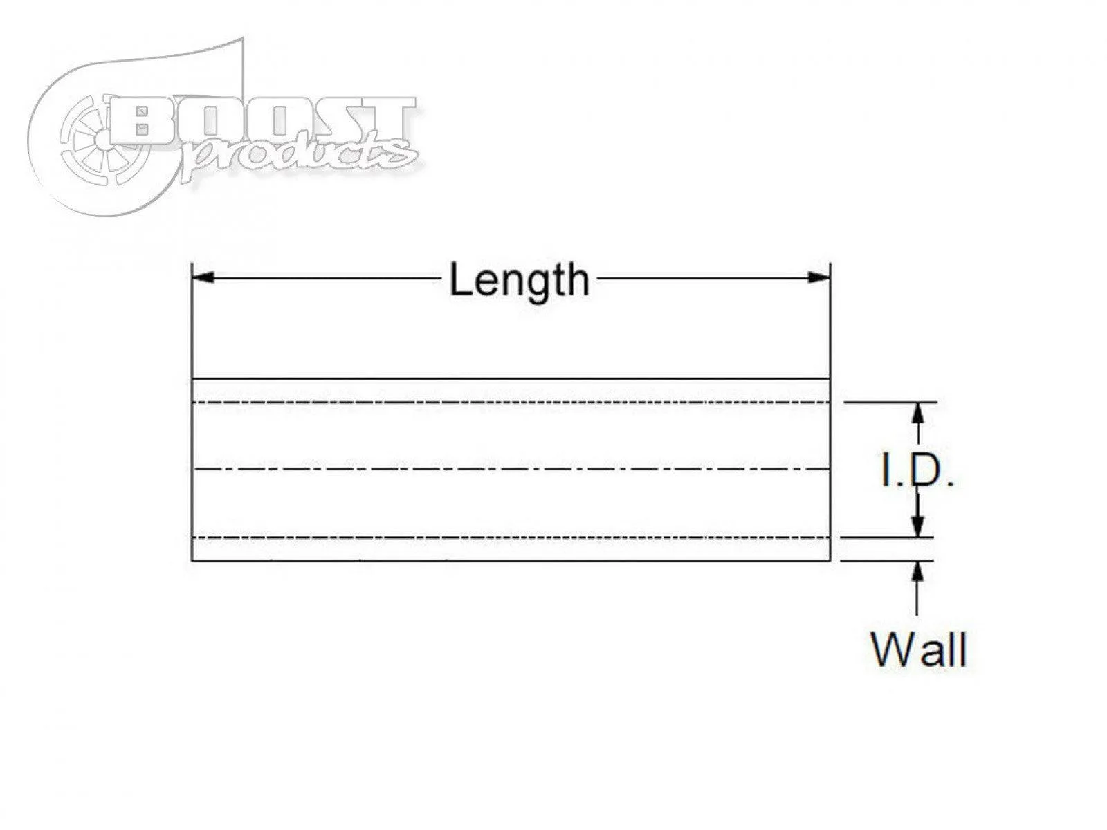 BOOST Products Silicone Coupler 85mm (3-3/8") ID, 75mm (3") Length, Black