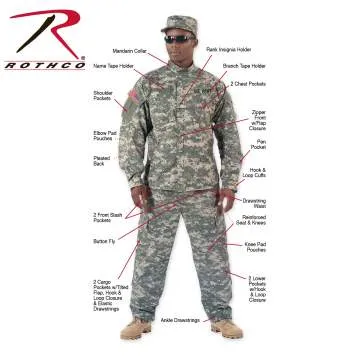 Camo Army Combat Uniform Pants