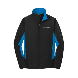 Chevrolet EV Men's Core Colorblock Soft Shell Jacket