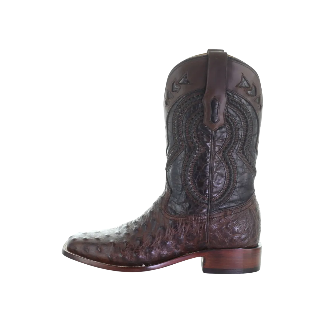 Corral Men's Woven Ostrich Overlay Western Boots