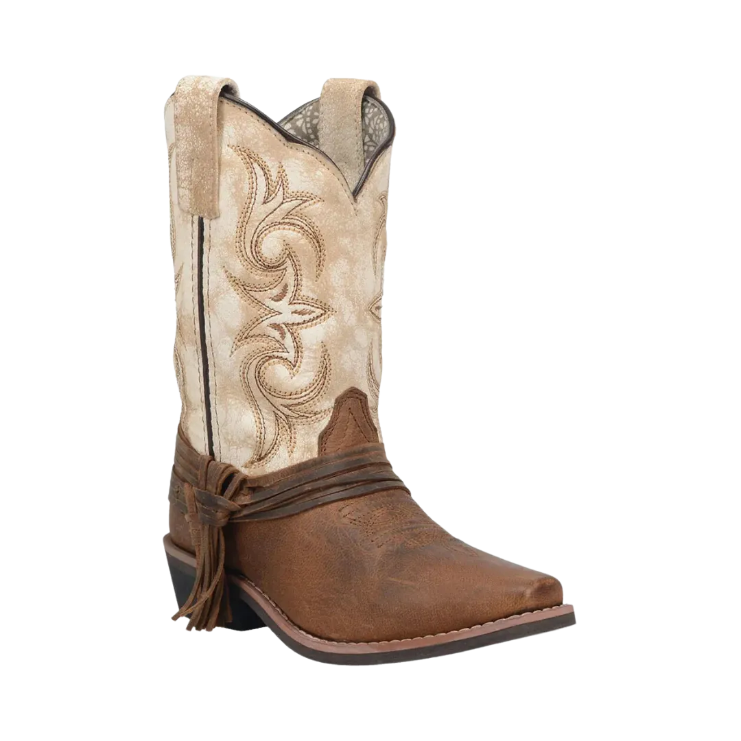 Dan Post Kid's Myra Leather Brown/Bone Boots