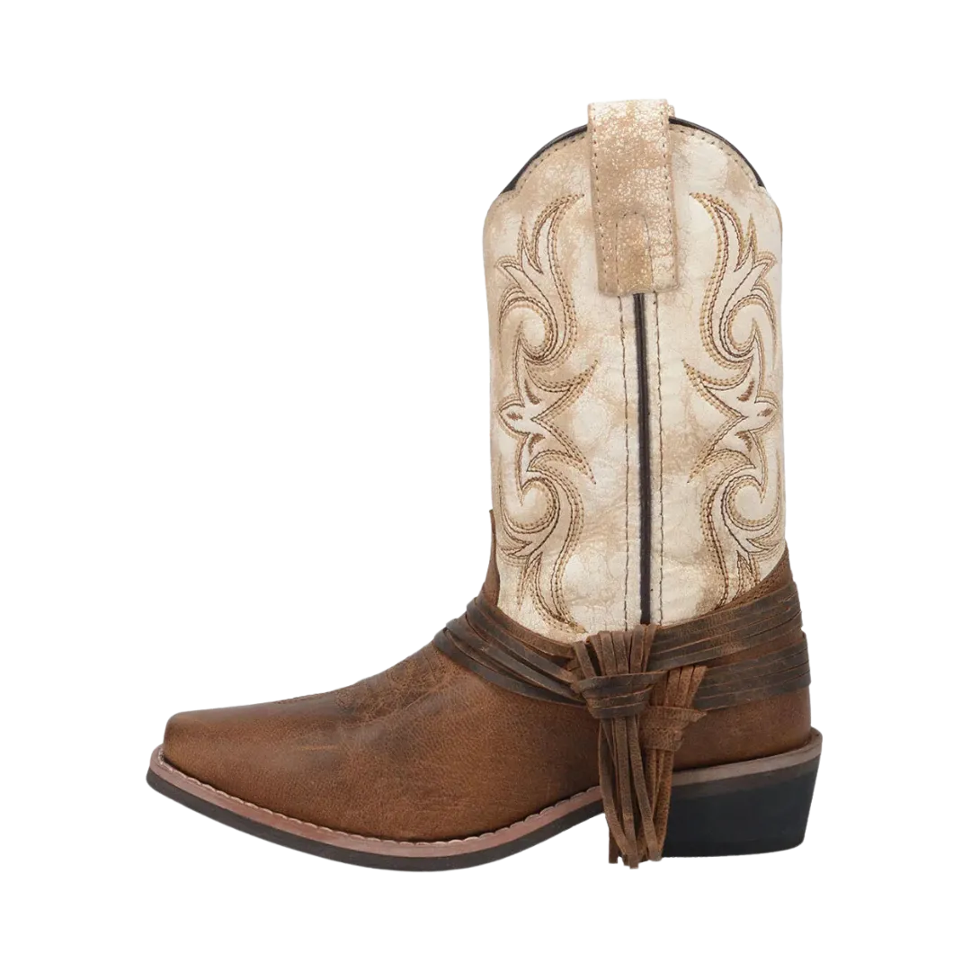 Dan Post Kid's Myra Leather Brown/Bone Boots