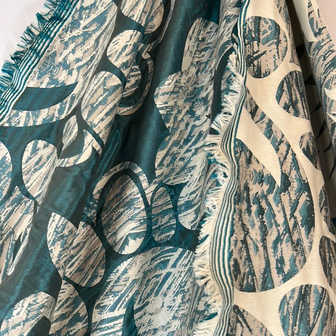 Downtown teal Brocade