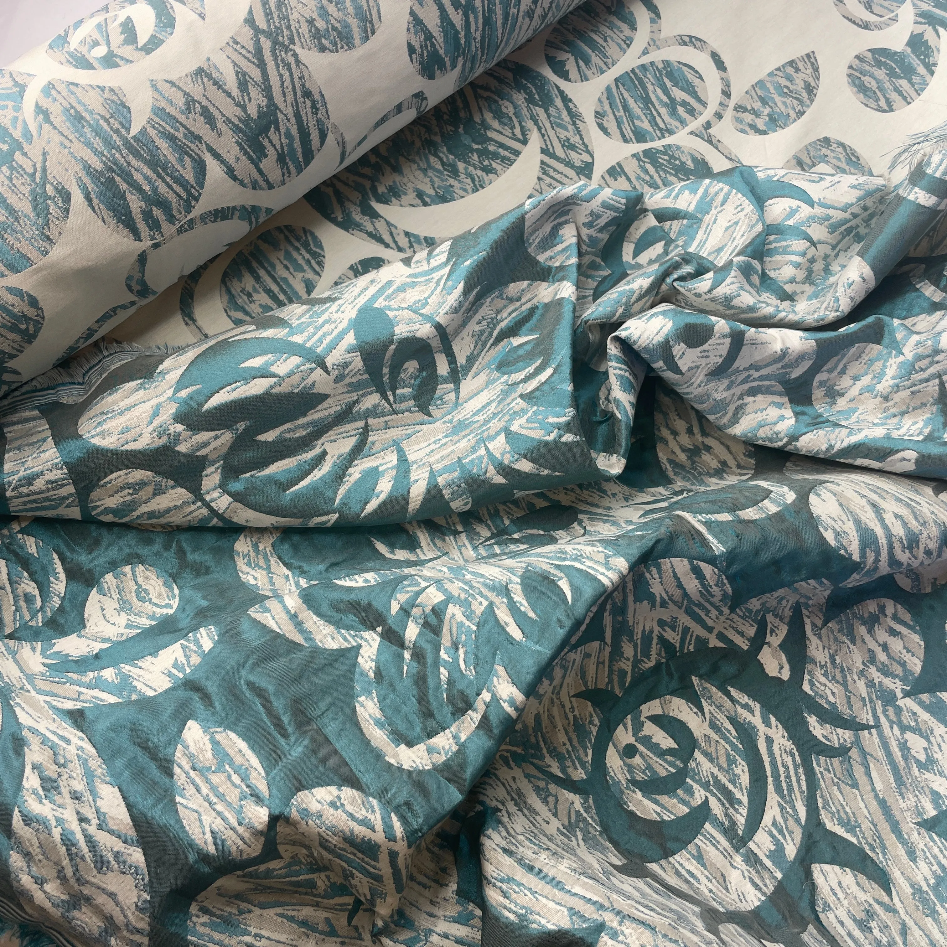 Downtown teal Brocade