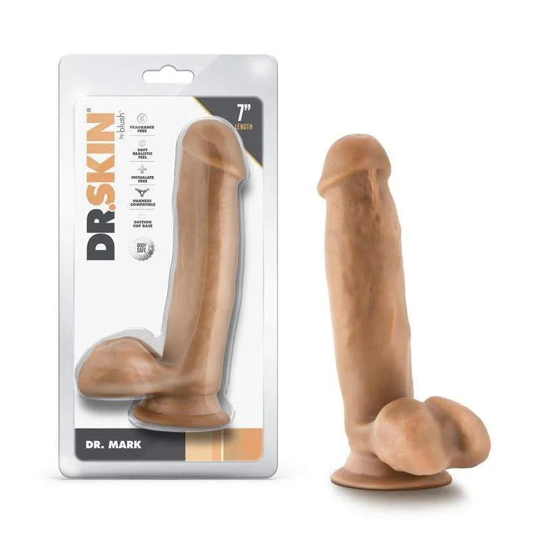 Dr. Skin Dr. Mark Realistic 7" Suction Dildo with Balls