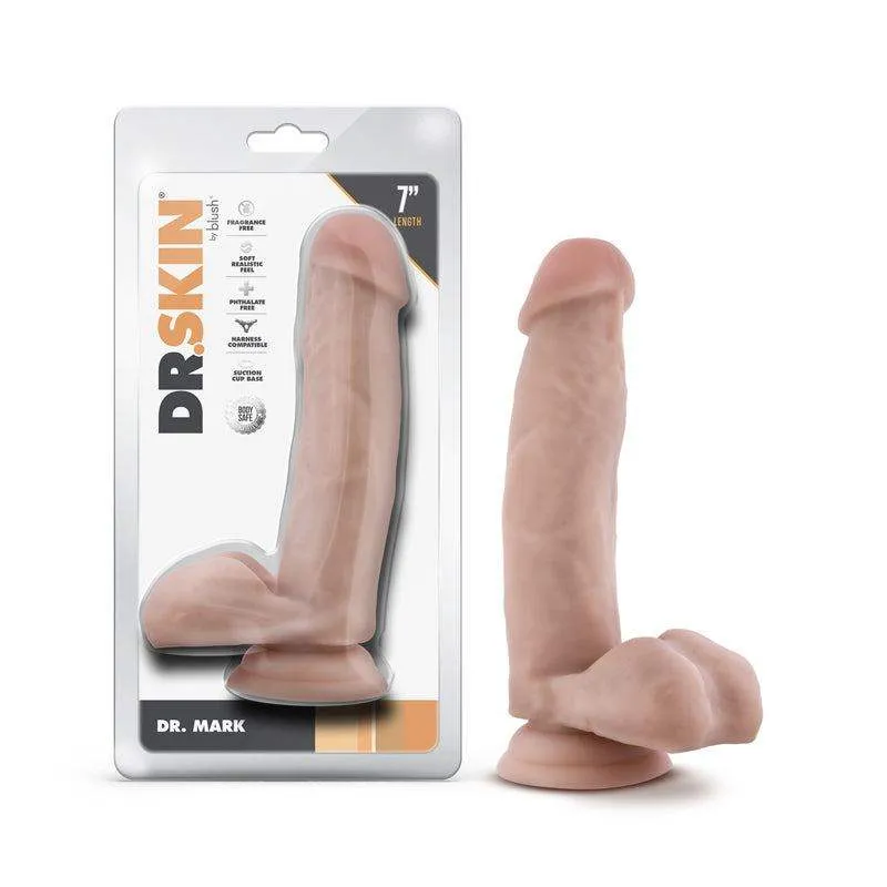 Dr. Skin Dr. Mark Realistic 7" Suction Dildo with Balls