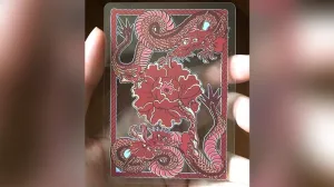 Dragon Transparent Playing Cards (Fire Red)