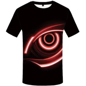 Eye T shirts Men Black Tshirts Casual Vortex T-shirts 3d Gothic Shirt Print Rock T shirts Funny Short Sleeve T shirts Men Tee