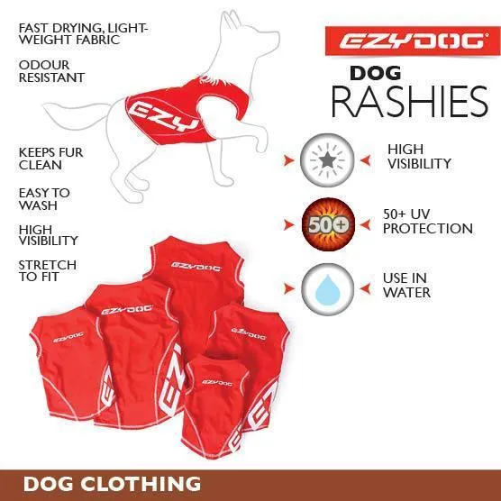 EzyDog Dog Rashie 50  UV Small^^^