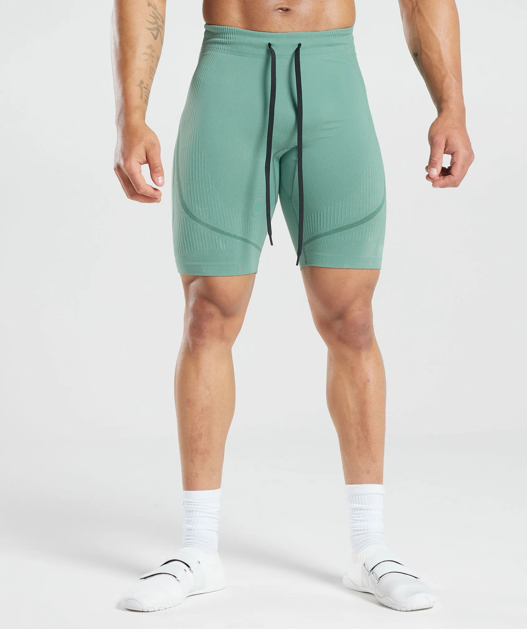 Gymshark 315 Seamless Shorts - Ink Teal/Jewel Green