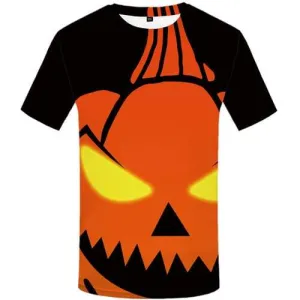 Halloween T shirts Men Pumpkin Tshirt Printed Gothic T-shirts 3d Harajuku T-shirts Graphic Short Sleeve Punk Rock Unisex New