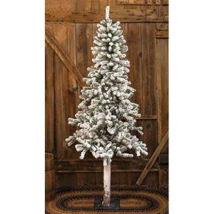 Heavy Flocked Alpine Tree, 3ft