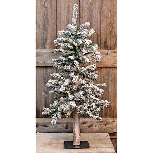 Heavy Flocked Alpine Tree, 3ft