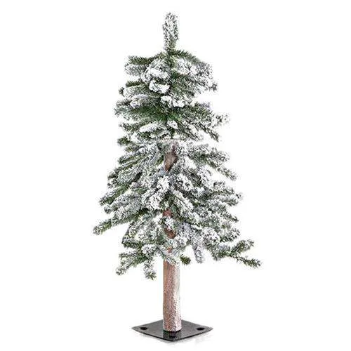 Heavy Flocked Alpine Tree, 3ft