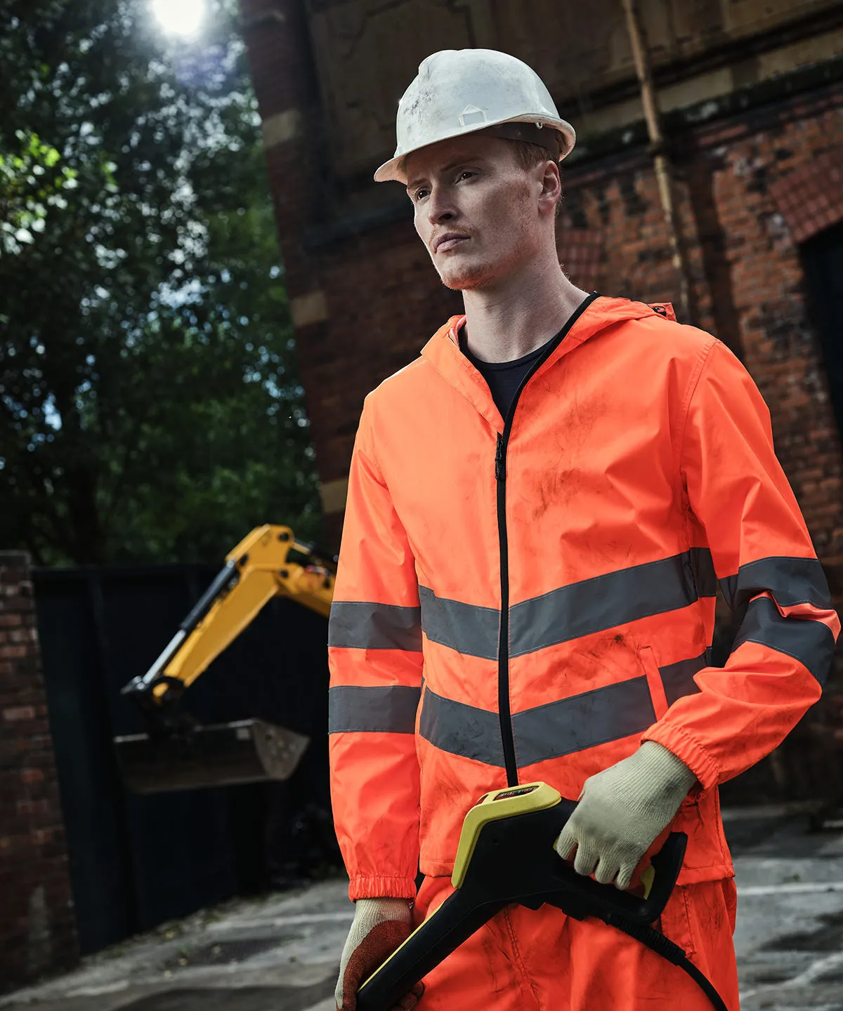 High-vis pro pack-away jacket | Orange