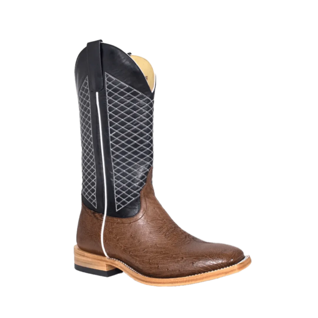 Horse Power Men's Kango Smooth Ostrich Square Toe Boots