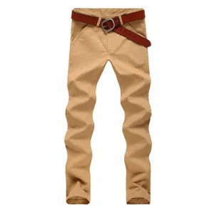 Hot-selling Men's Fashion Korean Style Slim Fit Pants Male Casual Mid-Rise High Quality Pants