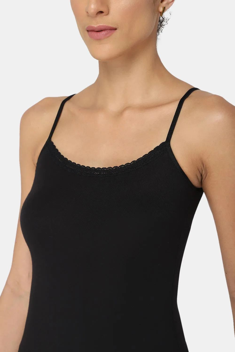 Intimacy Non-Padded Full Coverage Cotton Slip Camisole – M001 | Comfortable & Sweat-Free Fit