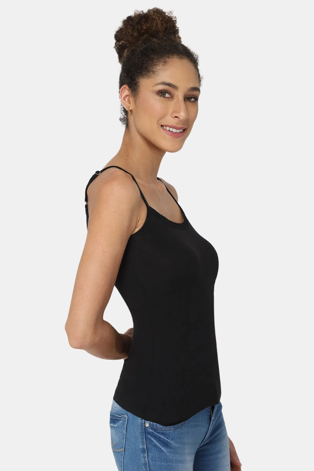 Intimacy Non-Padded Full Coverage Cotton Slip Camisole – M001 | Comfortable & Sweat-Free Fit