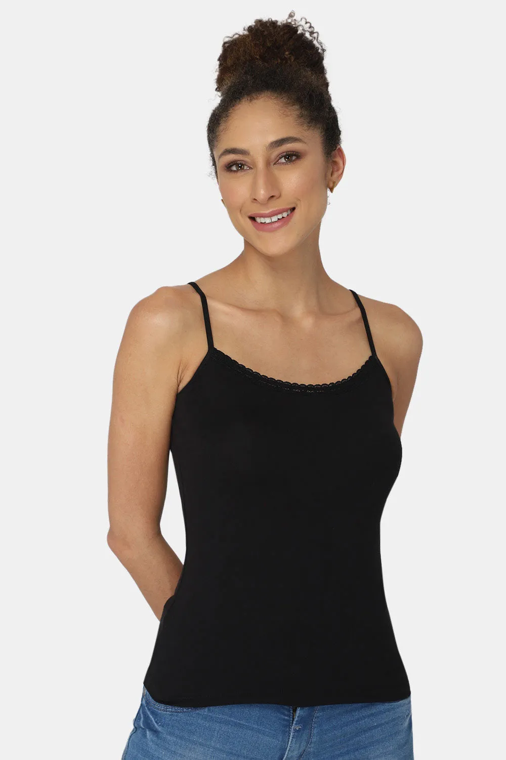 Intimacy Non-Padded Full Coverage Cotton Slip Camisole – M001 | Comfortable & Sweat-Free Fit