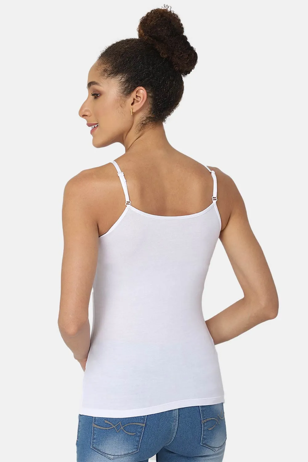 Intimacy Non-Padded Full Coverage Cotton Slip Camisole – M001 | Comfortable & Sweat-Free Fit