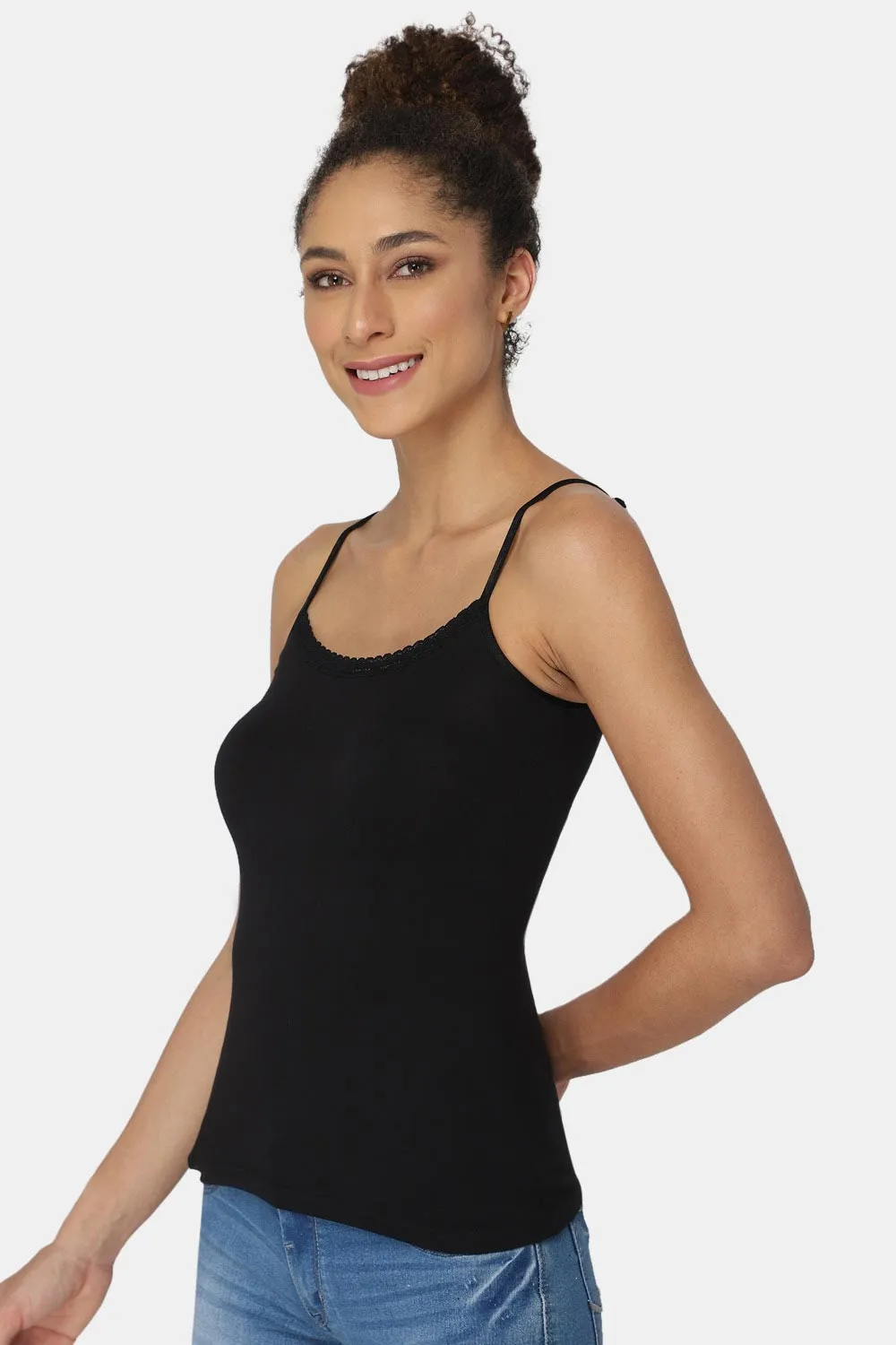 Intimacy Non-Padded Full Coverage Cotton Slip Camisole – M001 | Comfortable & Sweat-Free Fit