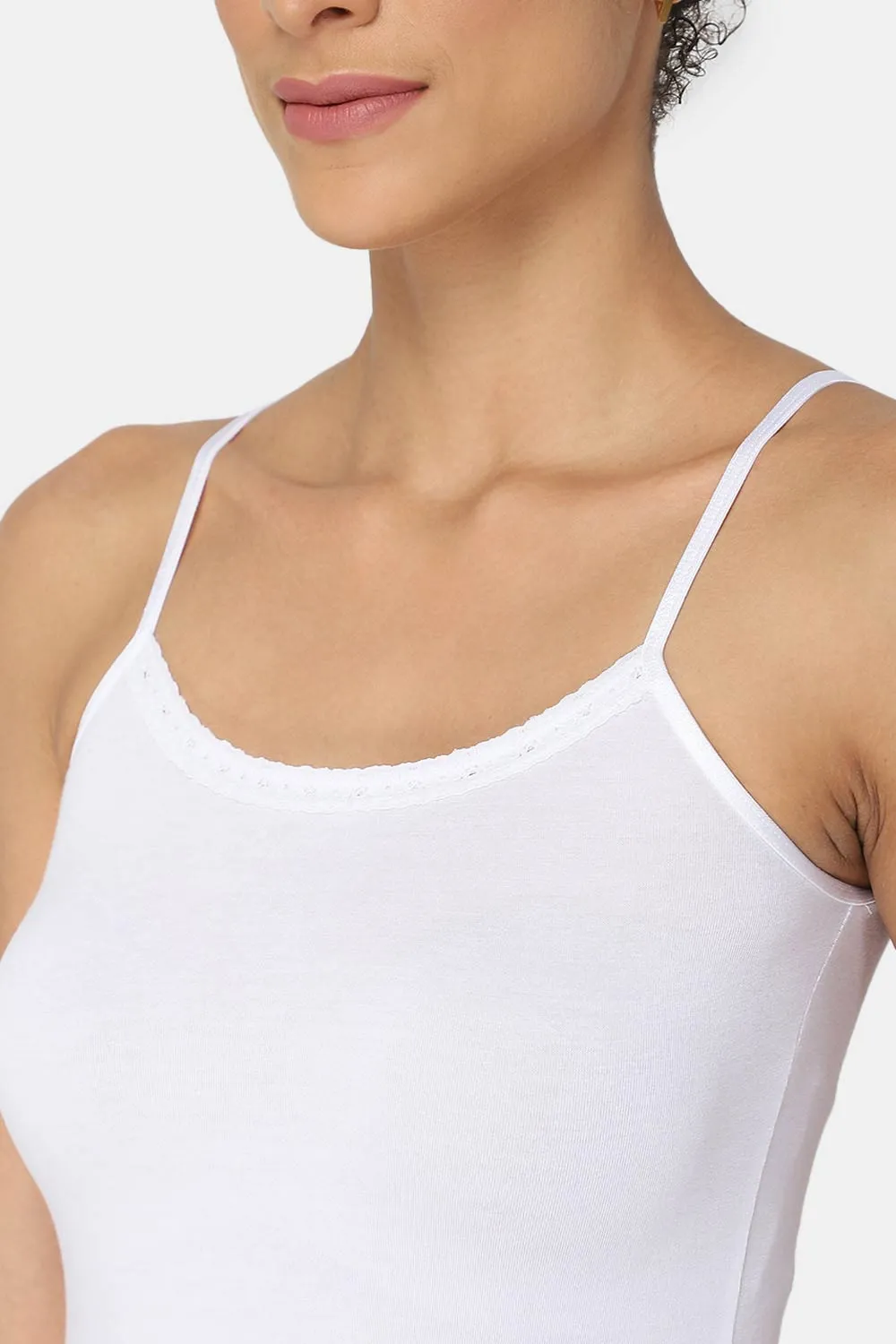 Intimacy Non-Padded Full Coverage Cotton Slip Camisole – M001 | Comfortable & Sweat-Free Fit