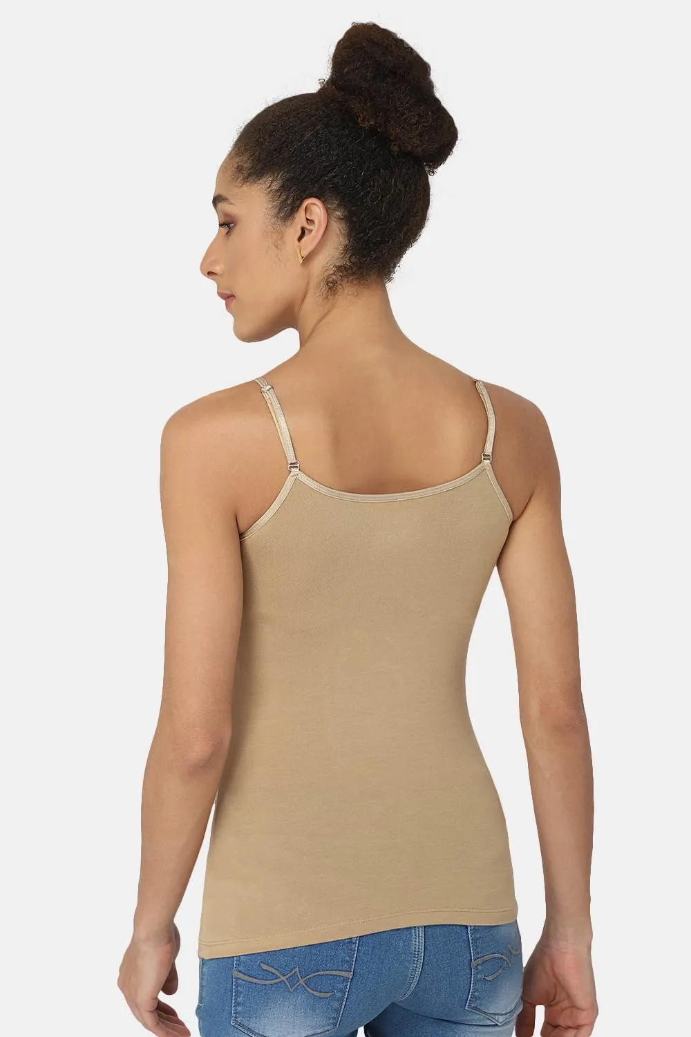 Intimacy Non-Padded Full Coverage Cotton Slip Camisole – M001 | Comfortable & Sweat-Free Fit