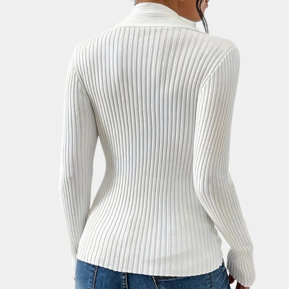 Ivyshape | Comfortable V neck Sweater for Women