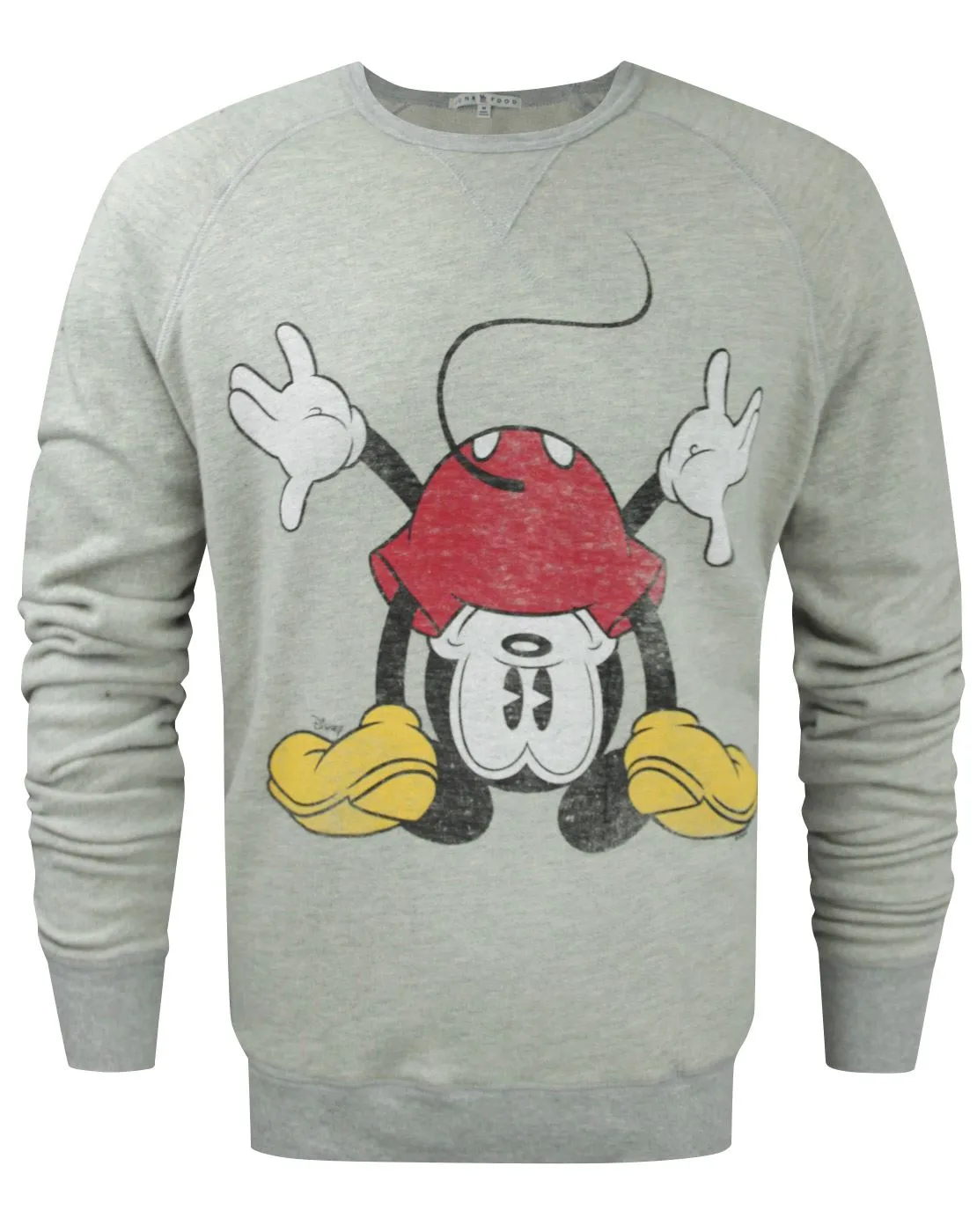 Junk Food Clothing Mickey Mouse Mens Grey Sweatshirt