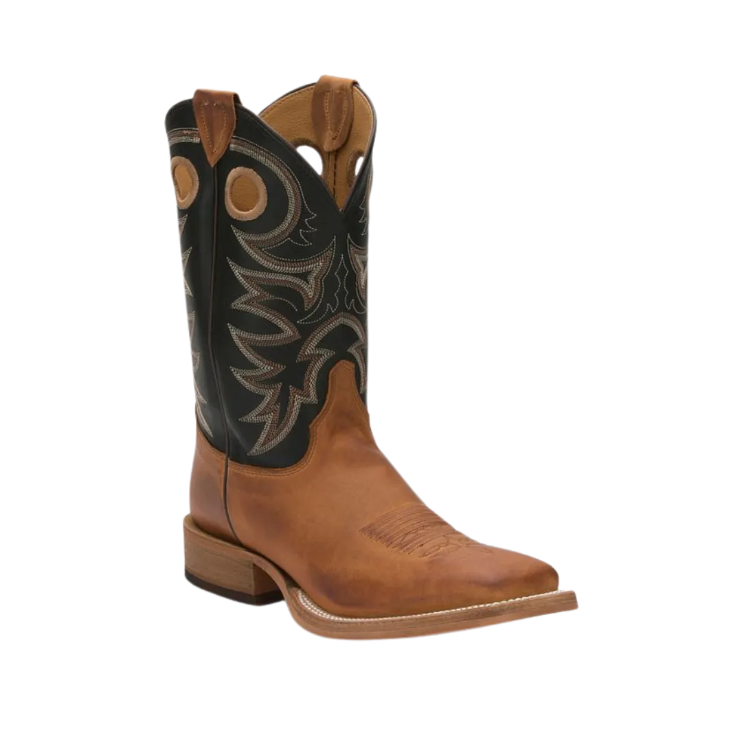 Justin Men's Tobacco Cowhide Bent Rail Boots