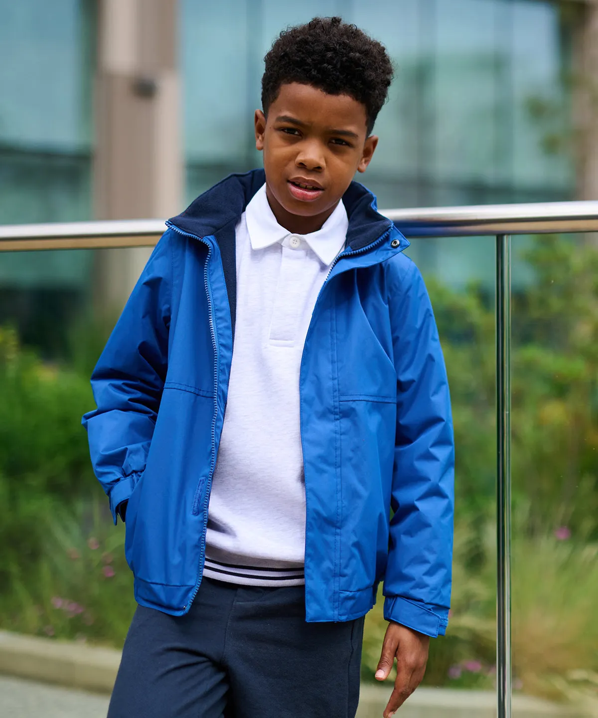 Kids Dover jacket | Navy/Navy