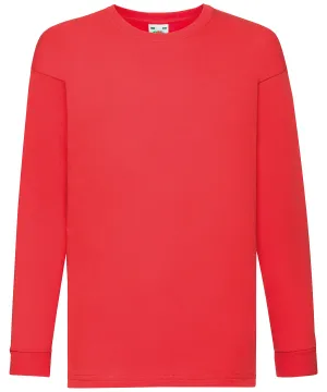 Kids long sleeve valueweight T | Red