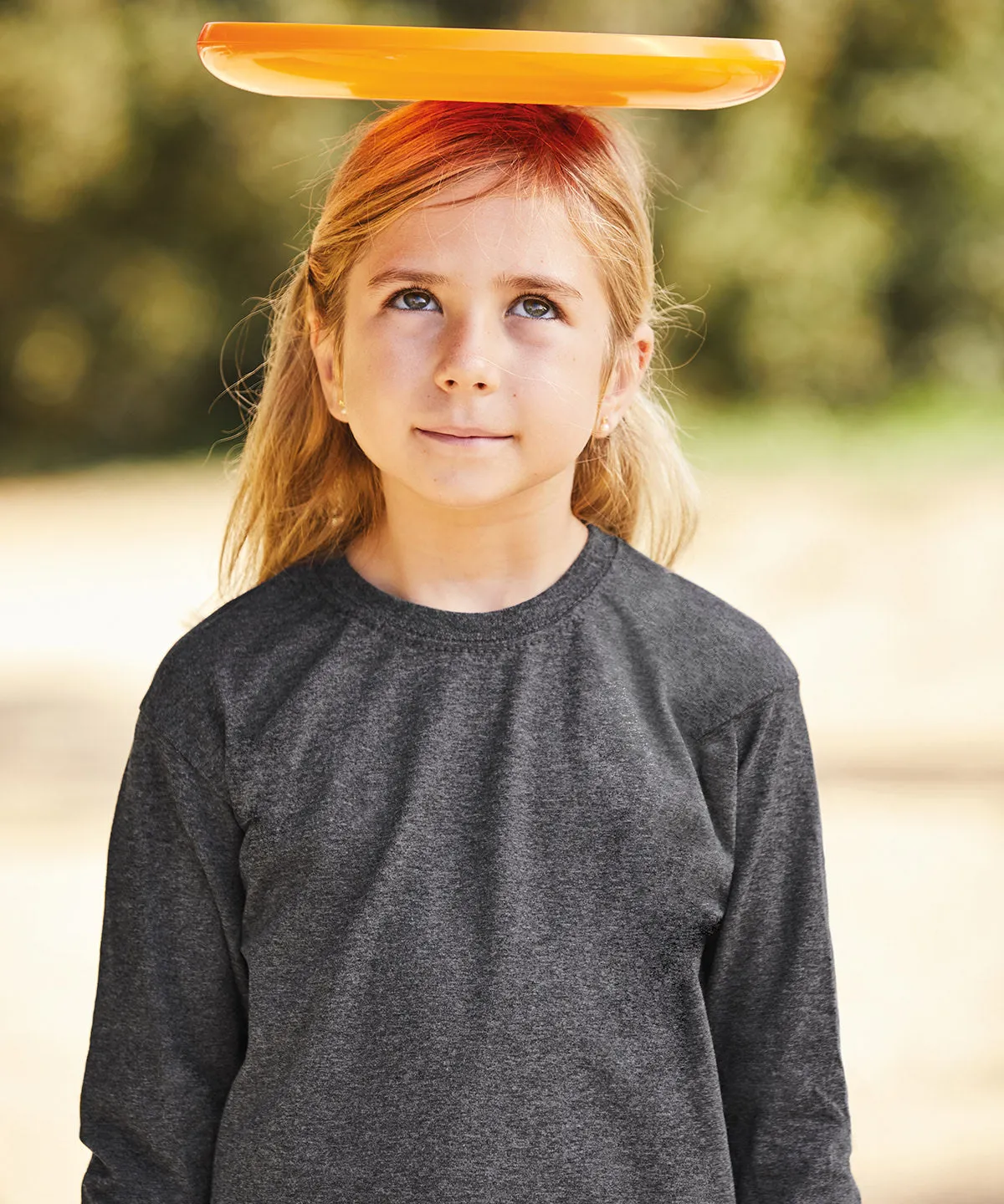 Kids long sleeve valueweight T | Red