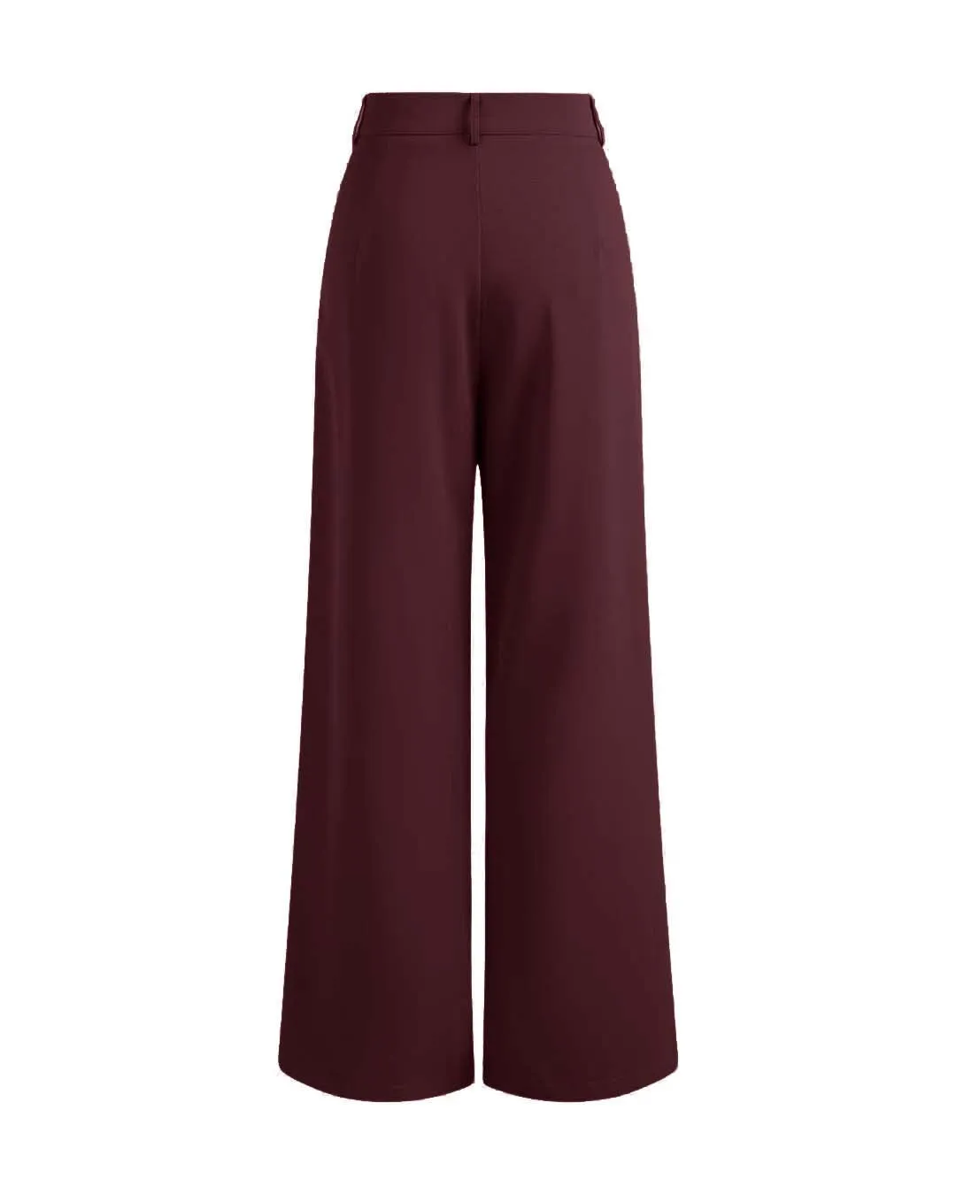 Korean Style Baggy Cherry Red Trouser