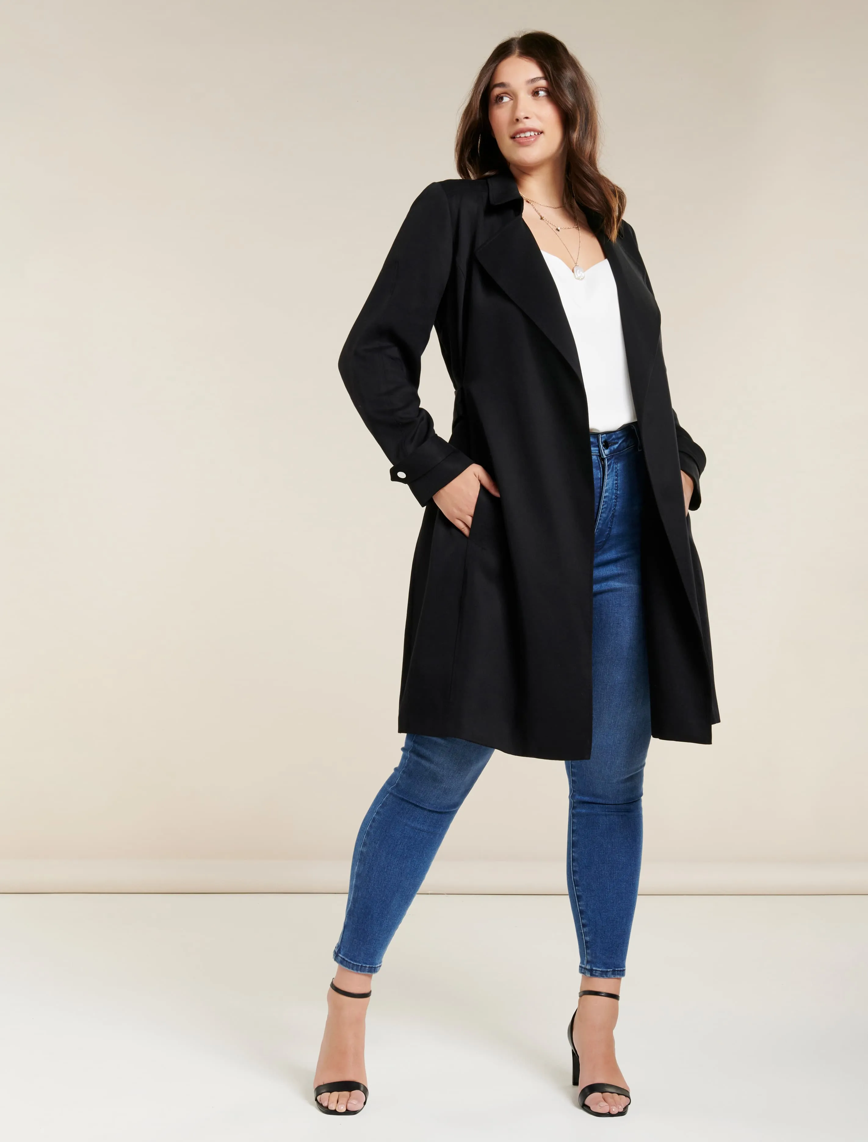 Lettie Soft Curve Trench Jacket