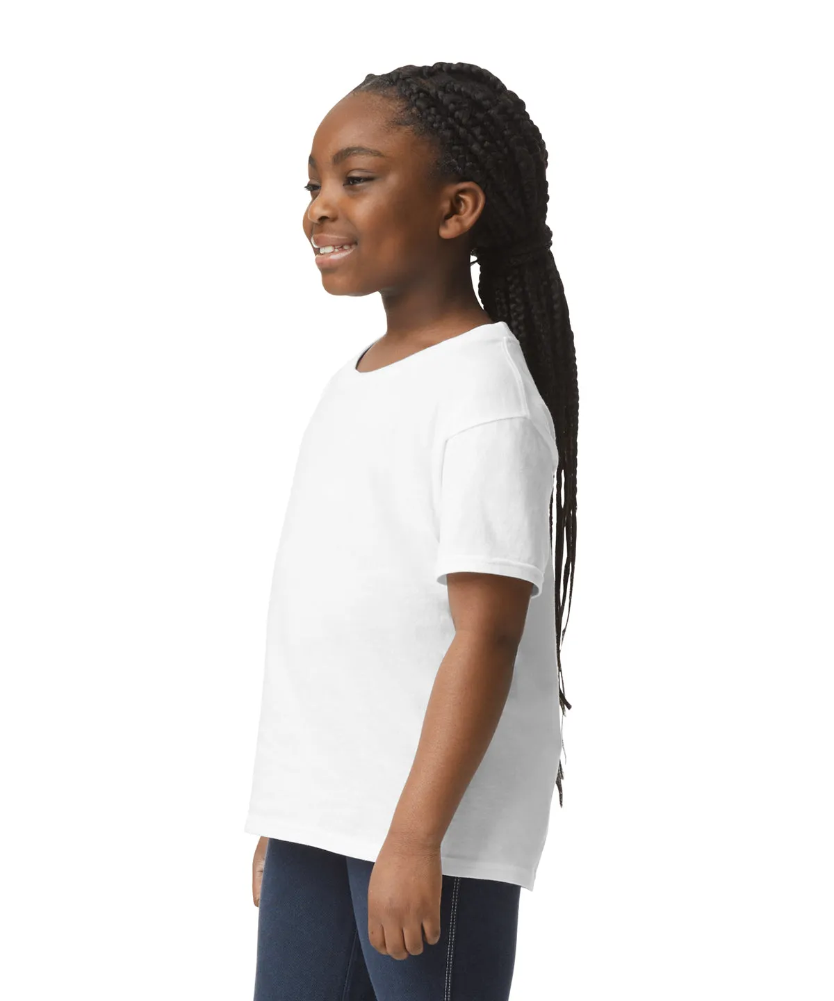 Light cotton youth t-shirt | Black