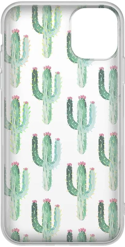 Lookin' Sharp | Cactus Patterned Clear Floral Case