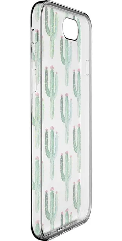 Lookin' Sharp | Cactus Patterned Clear Floral Case