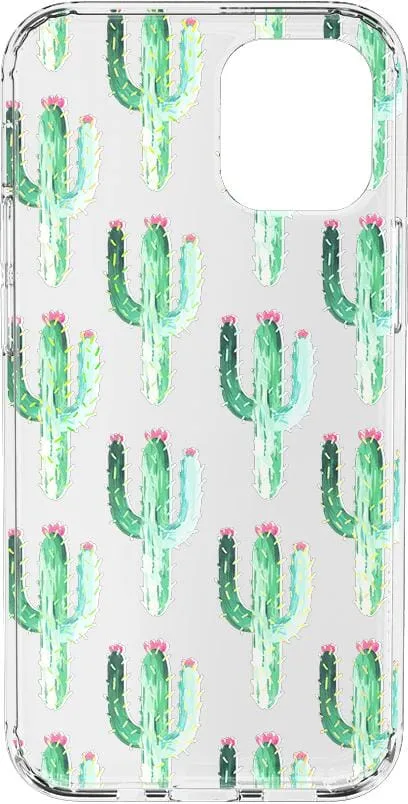 Lookin' Sharp | Cactus Patterned Clear Floral Case