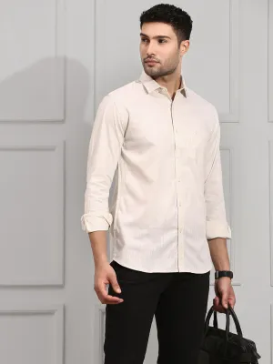 Men 100% Cotton Shirt Cream CL2 GT15