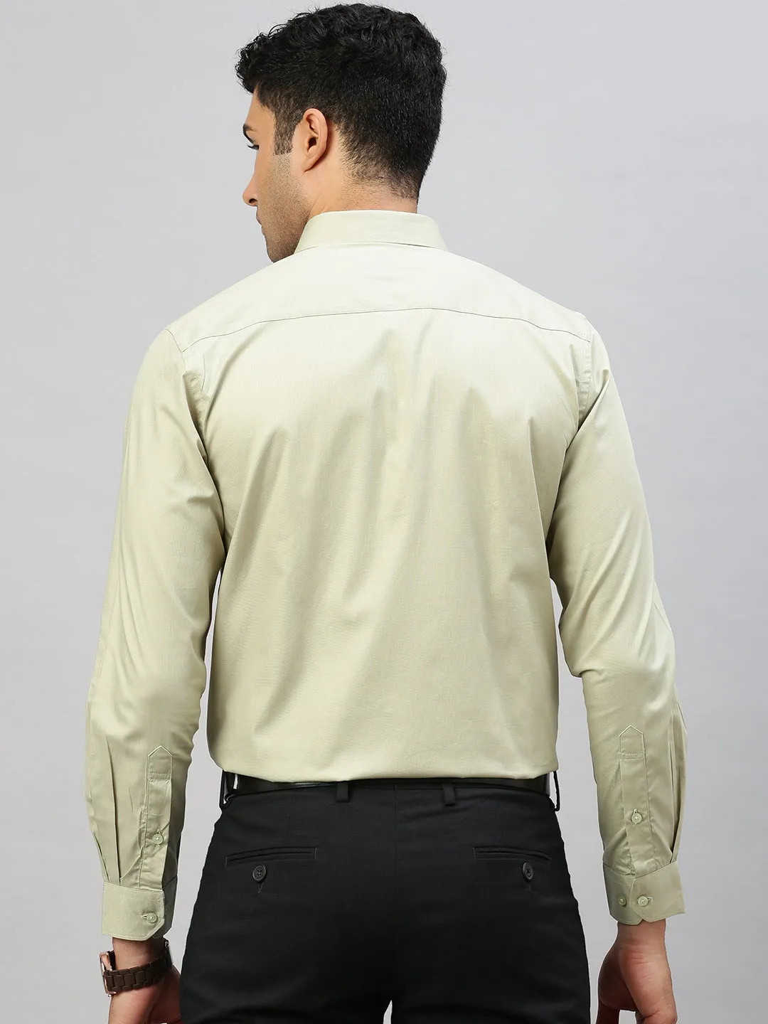 Men 100% Cotton Shirt Green TW1