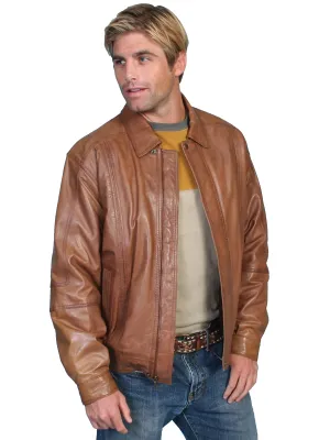 Men's Leather Jacket Collection: Scully Casual Lambskin Zip Front