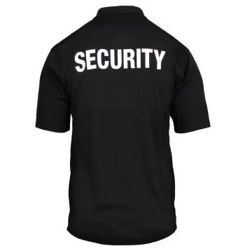 Moisture Wicking Security Polo Shirt With Badge