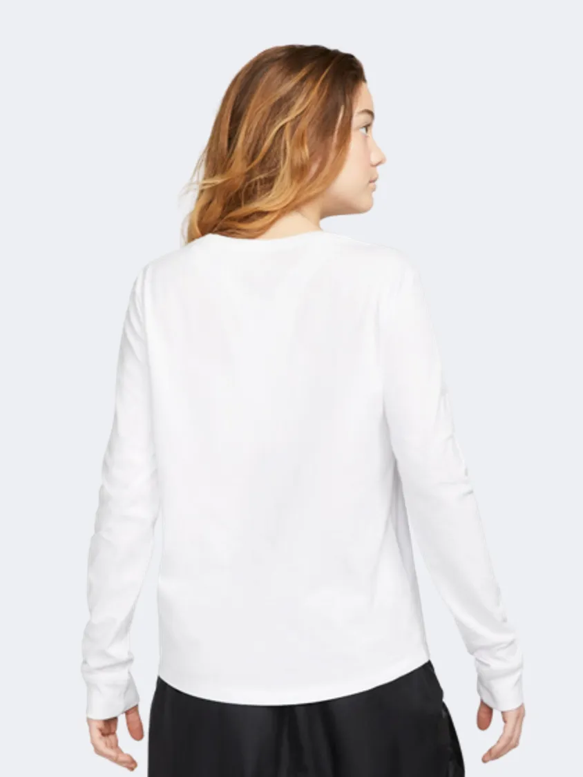 Nike Long-Sleeve Logo Women Lifestyle Long Sleeve White